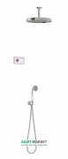 Електронна душова система прихованого монтажу Tres Tres-Clasic з термостатом сталь/білий 09226202AC