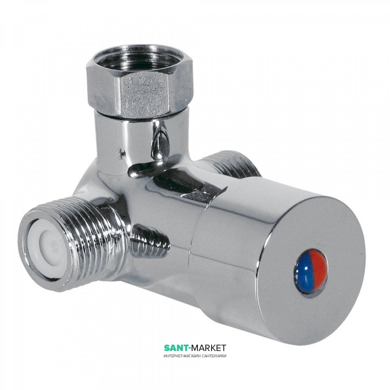 Смеситель Tres Trestronic двухструйный с гибкими трубами хром 19250730