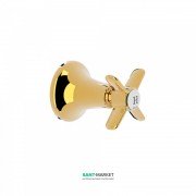 Запорный вентиль Tres Tres-Сlasic для горячей воды с резьбой 1/2'' золото 24215502OR