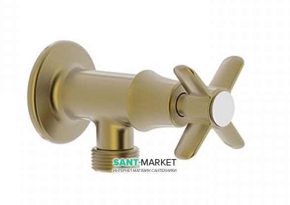 Запірний вентиль для пральної машини Tres Tres-Clasic зістарена латунь матова 24250001LM