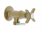 Запорный вентиль для стиральной машины Tres Tres-Сlasic состаренная латунь матовая 24250001LM