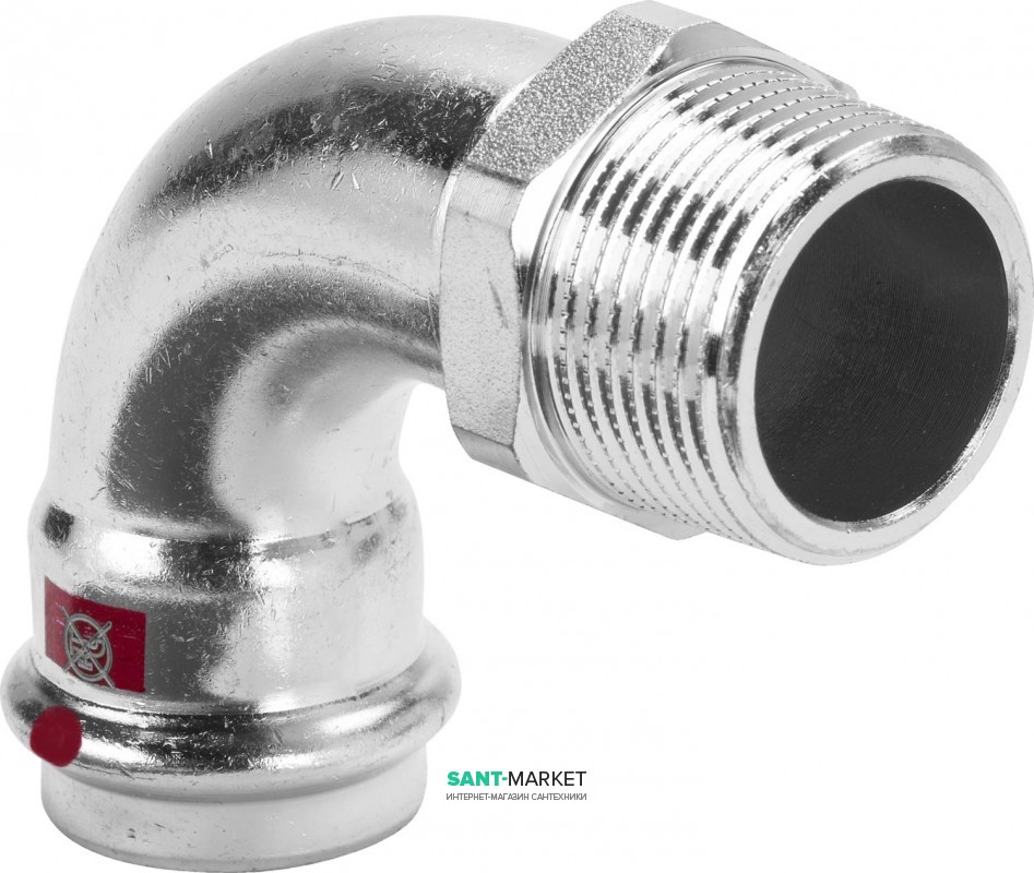 Косинець перехідний 90° Viega Prestabo 35хR1 1/4 нелегована сталь 558451