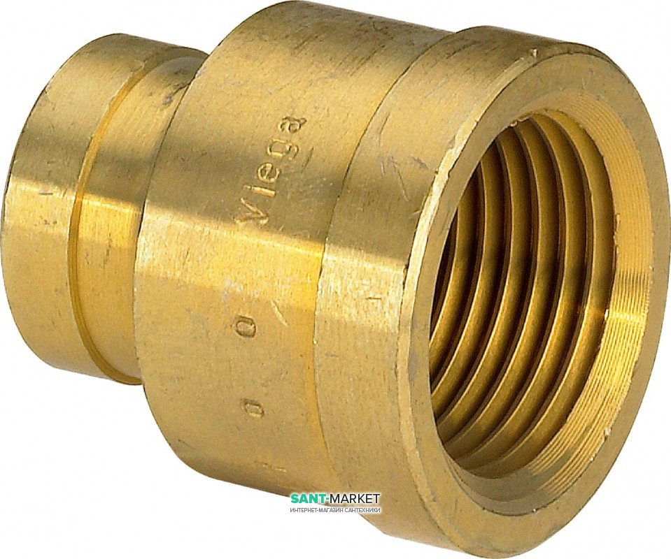 Редукційна муфта Viega 1552 Rp½хRp⅜ зі спеціальною обробкою латунь 103729