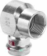 Угольник переходной 90° Viega Prestabo 1114.2 28хRp1 нелегированная сталь 642310