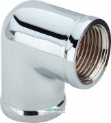 Отвод 90° Viega 1612 Rp½ латунь хромированная 105600