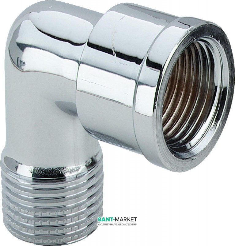 Отвод 90° Viega 1613 R1хRp1 латунь хромированная 121457