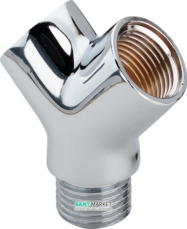 Двойной соединительный элемент Viega 1641 ½ латунь хромированная 106881