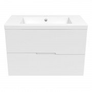 Тумба с раковиной Volle Aiva 80 см ДСП/МДФ глянцевый белый 15-68-80