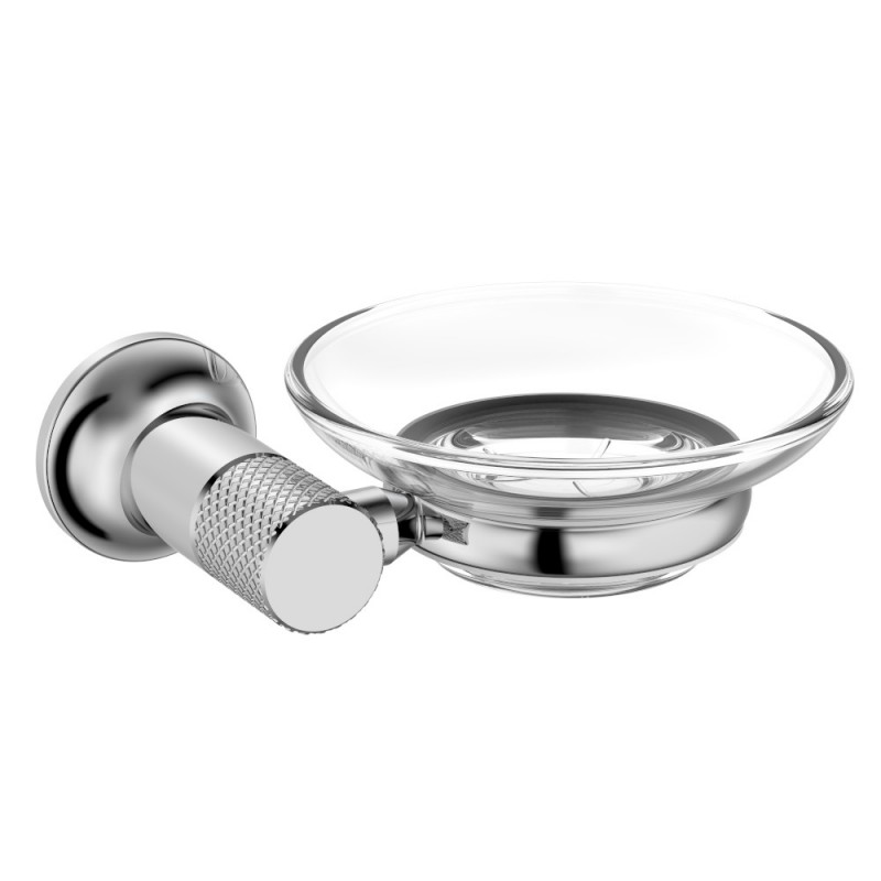 Мыльница для ванной Imprese Brenta подвесная хром/стекло ZMK071901250