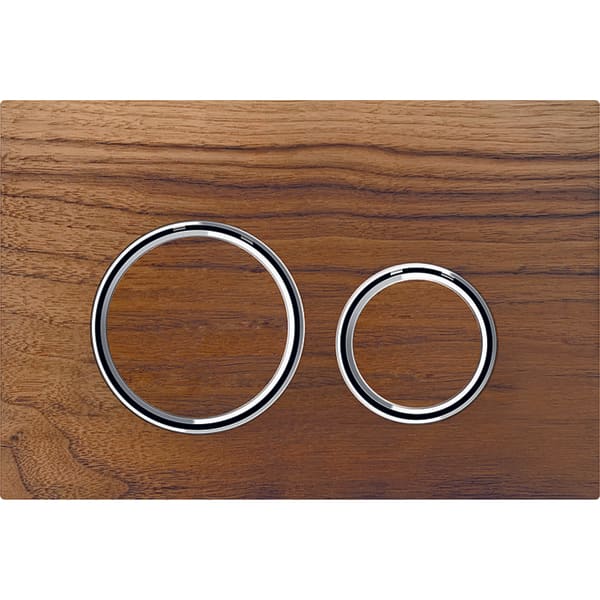 Панель смыва для унитаза Geberit Sigma21 двойной смыв хром/черный орех 115.884.JX.1