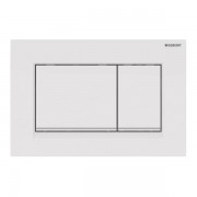 Панель змиву для унітазу Geberit Sigma30 подвійний змив пластик білий/білий матовий 115.883.11.1