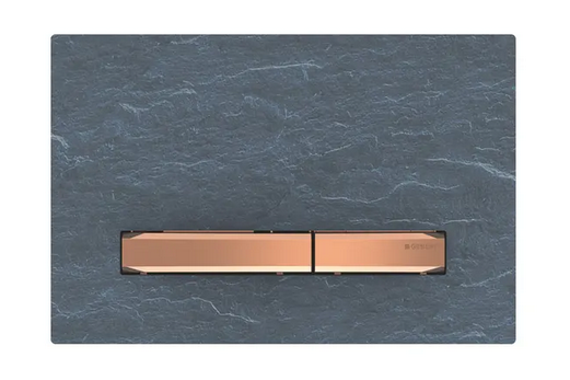 Панель змиву для унітазу Geberit Sigma50 подвійний змив червоне золото/панель сланець Mustang 115.670.JM.2