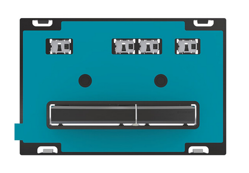 Панель змиву для унітазу Geberit Sigma50 подвійний змив хромований чорний/панель на замовлення 115.671.00.2