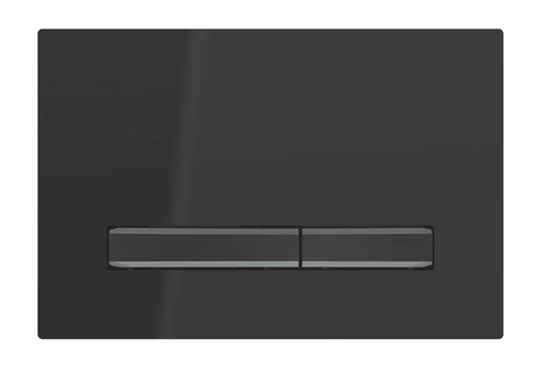 Панель змиву для унітазу Geberit Sigma50 подвійний змив хромований чорний/чорний 115.671.DW.2