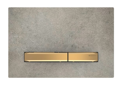 Панель смыва для унитаза Geberit Sigma50 двойной смыв латунь/панель бетон 115.672.JV.2