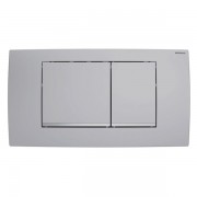 Панель змиву для унітазу Geberit Twinline30 подвійний змив матовий хром/декоративні смужки глянцевий хром 115.899.KN.1