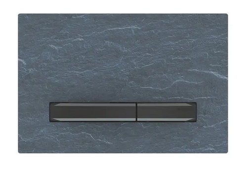 Панель смыва для унитаза Geberit Sigma50 двойной смыв хромированный черный/сланец Mustang 115.671.JM.2