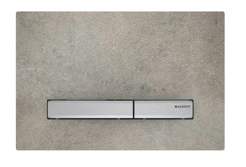 Панель смыва для унитаза Geberit Sigma50 двойной смыв хром/бетон 115.788.JV.2
