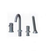 Смеситель на борт ванны Imprese Brenta с ручным душем хром ZMK071901050