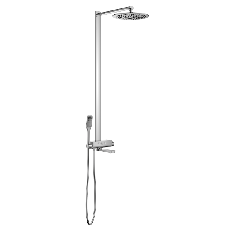 Душевая стойка для ванны Imprese Smart Click с термостатом хром ZMK101901091