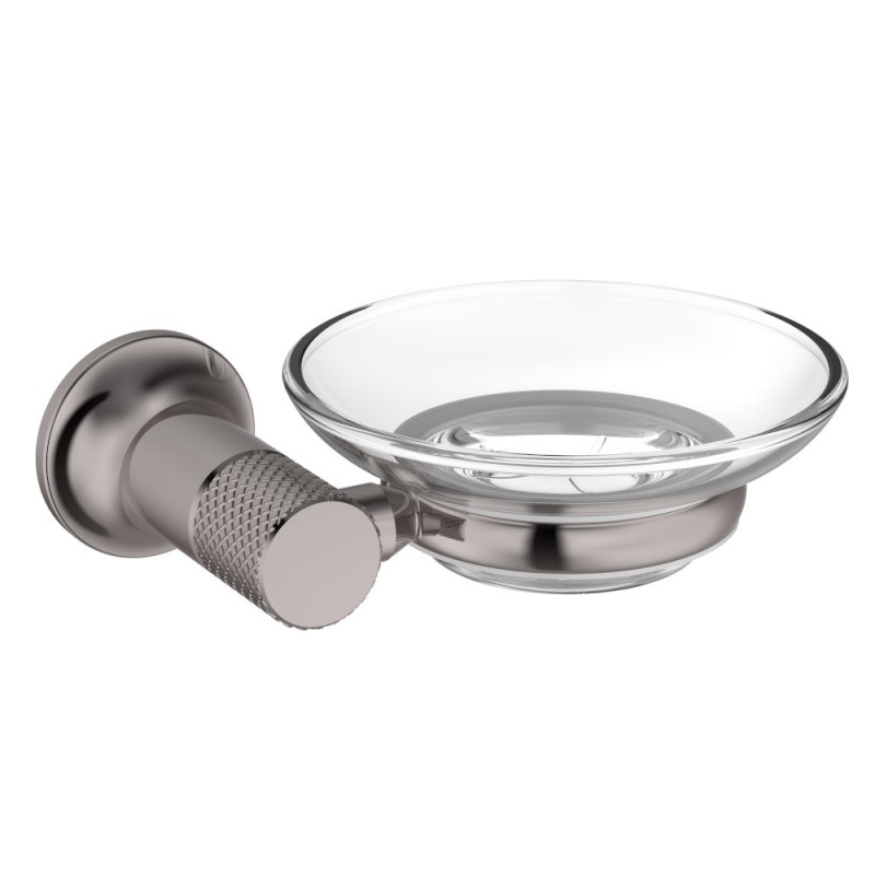 Мильниця для ванною Imprese Brenta підвісна графіт/скло ZMK091908250