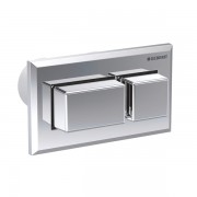 Панель змиву для унітазу Geberit дистанційний пневматичний змив для бачка прихованого монтажу Sigma 8 см глянцевий хром 116.054.21.1