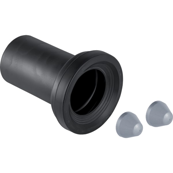 З'єднувальний патрубок Geberit 18 см з манжетою і захисною заглушкою матовый хром 152.425.46.1