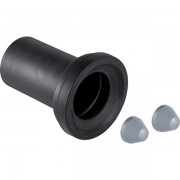 Соединительный патрубок Geberit 18 см с манжетой и защитной заглушкой матовый хром 152.425.46.1