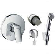 Гигиенический душ со смесителем Hansgrohe Logis хром 01102019