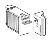 Выдвижной ящик с керамическим сотовым фильтром для модуля Geberit DuoFresh  243.970.00.1