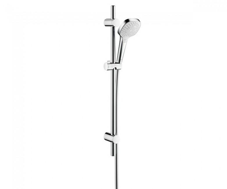 Душевой гарнитур со штангой Hansgrohe MySelect E Multi EcoSmart хром 26750400