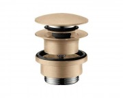 Донный клапан для раковины и биде Hansgrohe push-open матовая бронза 50100140