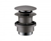 Донный клапан для раковины и биде Hansgrohe push-open черный хром 50100340