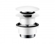 Донный клапан для раковины и биде Hansgrohe push-open матовый белый 50100700