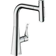 Смеситель для кухни Hansgrohe Metris Select M71 с выдвижной лейкой хром 73822000