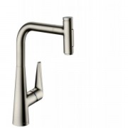 Смеситель для кухни Hansgrohe Talis Select M51 однорычажный с выдвижной лейкой сталь 72823800
