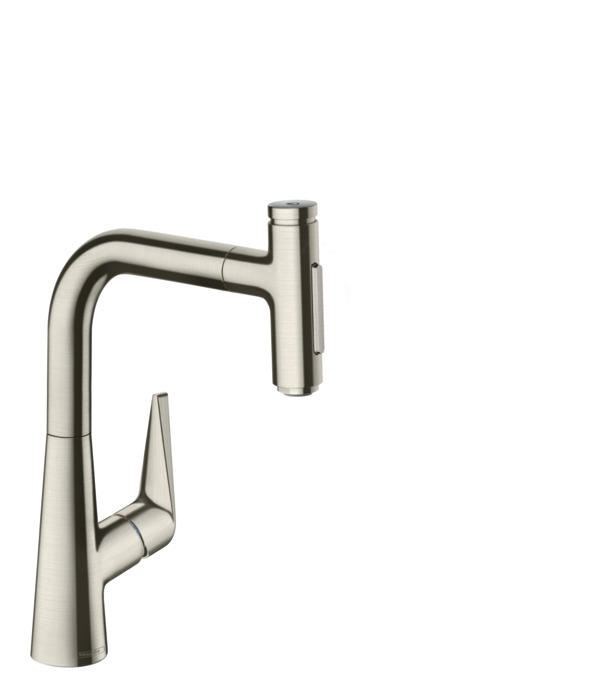Смеситель для кухни Hansgrohe Talis Select M51 с выдвижной лейкой сталь 72824800