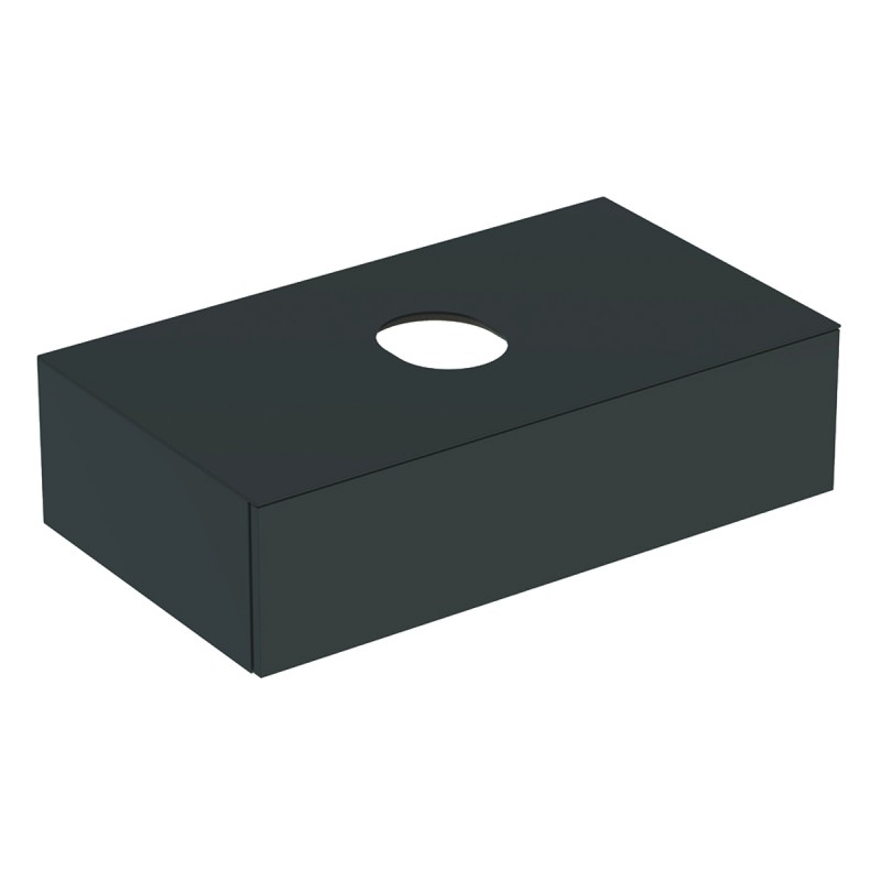 Тумба підвісна для накладної раковини Geberit VariForm 90 см з одним висувним ящиком лава матовий 501.166.00.1