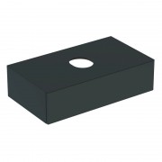 Тумба подвесная для накладной раковины Geberit VariForm 90 см с одним выдвижным ящиком лава матовый 501.166.00.1