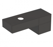Тумба подвесная для накладной раковины Geberit VariForm 135 см с тремя выдвижными ящиками лава матовый 501.190.00.1