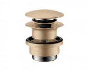 Донный клапан для раковины и биде Hansgrohe push-open матовая бронза 50100140