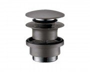 Донный клапан для раковины и биде Hansgrohe push-open черный хром 50100340