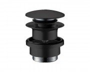 Донный клапан для раковины и биде Hansgrohe push-open матовый черный 50100670