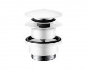 Донный клапан для раковины и биде Hansgrohe push-open матовый белый 50100700