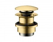 Донный клапан для раковины и биде Hansgrohe push-open золото 50100990