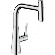 Смеситель для кухни Hansgrohe Metris Select M71 с выдвижной лейкой хром 73822000