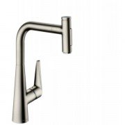 Смеситель для кухни Hansgrohe Talis Select M51 однорычажный с выдвижной лейкой сталь 72823800