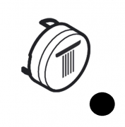 Кнопка-символ для змішувача для душу Hansgrohe ShowerSelect rain large чорний матовий 93571670