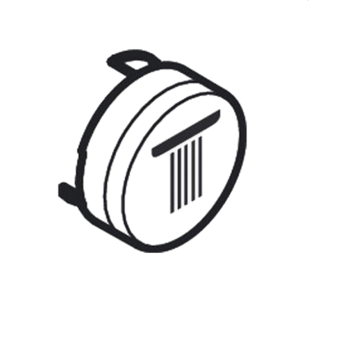 Кнопка-символ для змішувача для душу Hansgrohe ShowerSelect rain large білий матовий 93571700