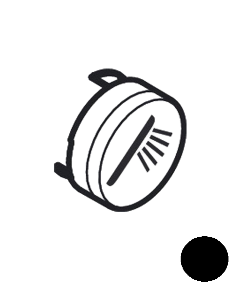 Кнопка-символ для змішувача для душу Hansgrohe ShowerSelect hand shower чорний матовий 93573670